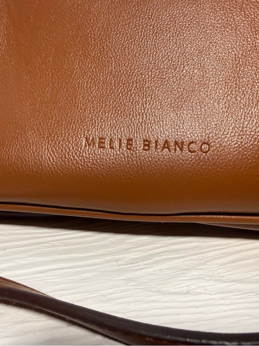 Nicolette Saddle Recycled Vegan Shoulder Bag from Melie Bianco - Picture 8 of 8